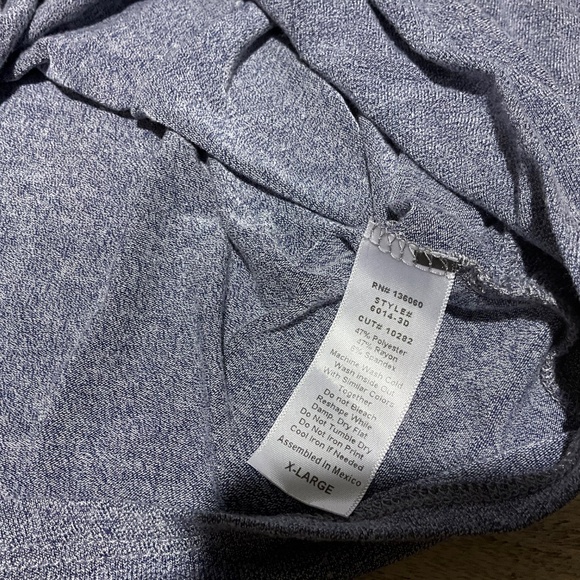 Project Social T PST Los Angeles Purple Heather Long Sleeve Stretch Top Large XL - Picture 6 of 8